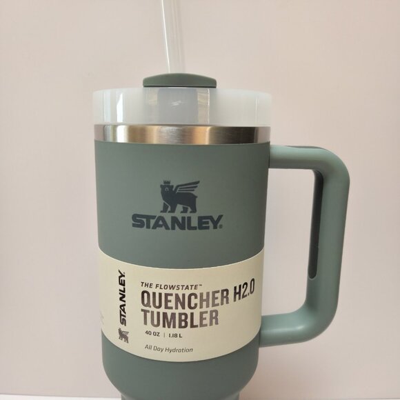 Stanley The Quencher H2.0 FlowState Tumbler 40 oz Shale New Open Box - Picture 2 of 13